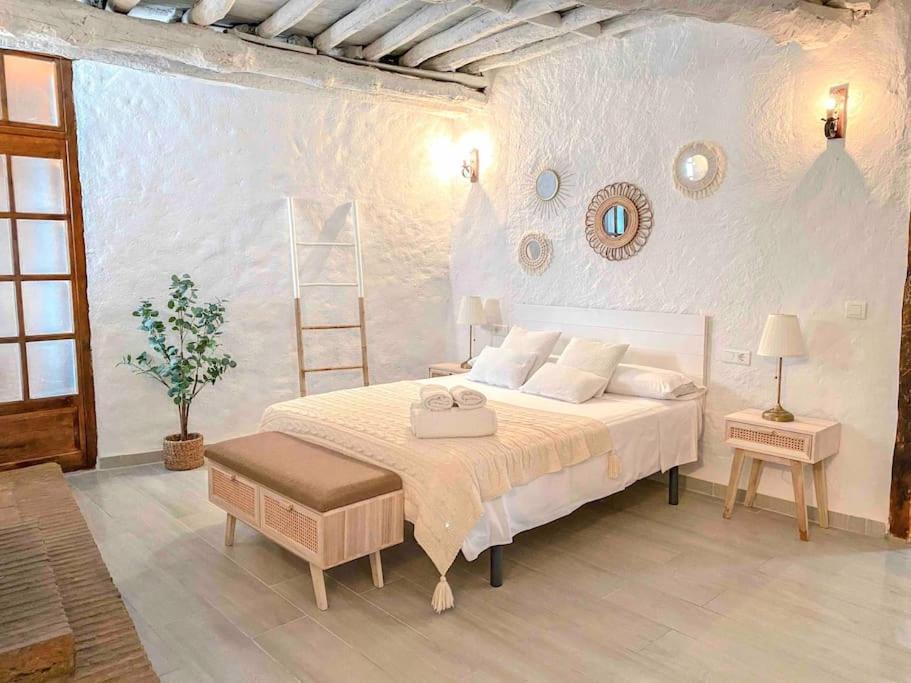 La Palmera. Casa Rural Con Piscina Privada. Benadalid Exterior foto